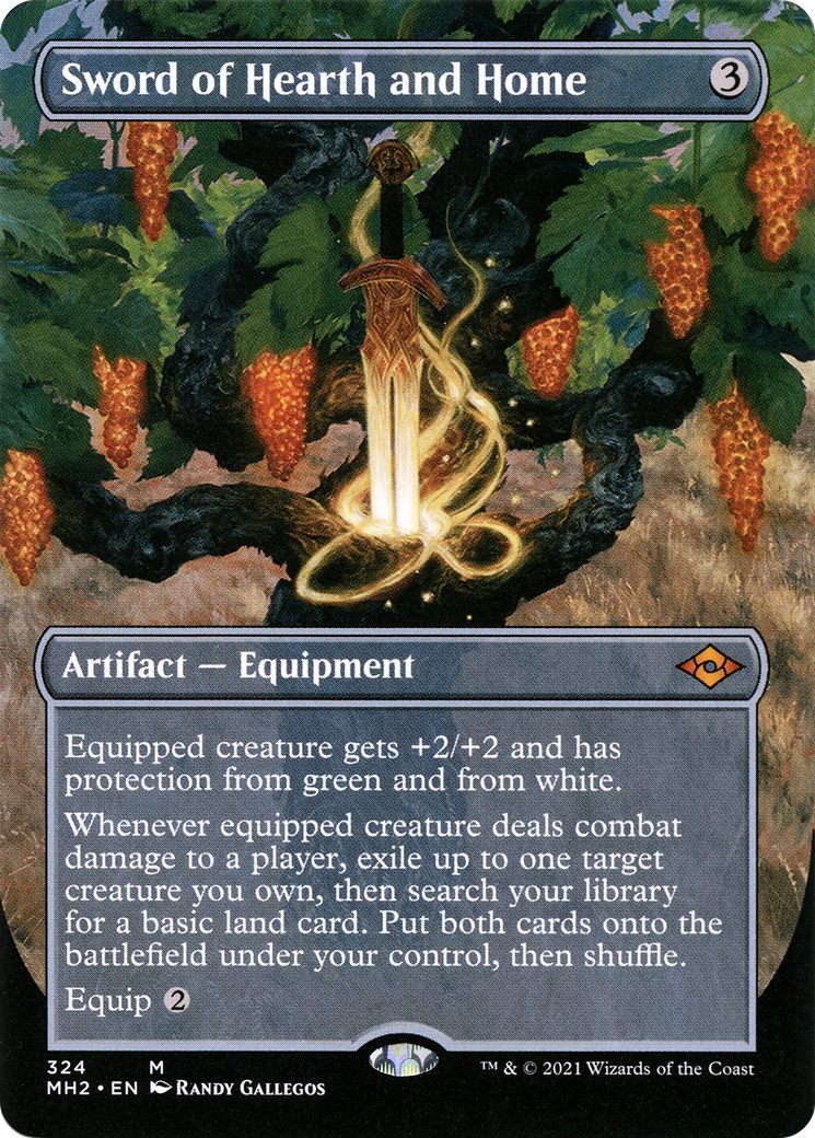 {R} Sword of Hearth and Home (Borderless) (Foil) (Borderless) [Modern Horizons 2] [MH2 324]