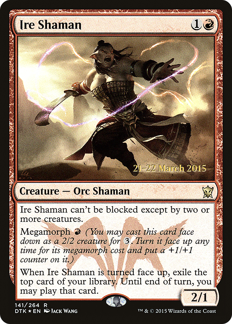 {R} Ire Shaman [Dragons of Tarkir Prerelease Promos][PR DTK 141]