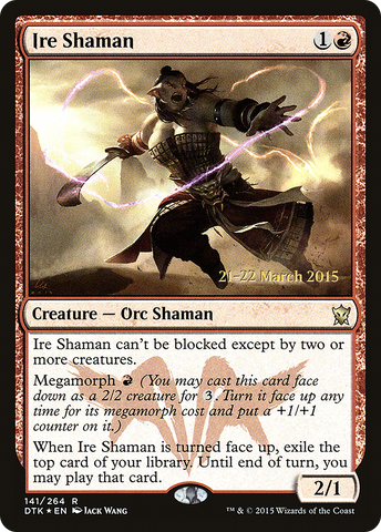 {R} Ire Shaman [Dragons of Tarkir Prerelease Promos][PR DTK 141]