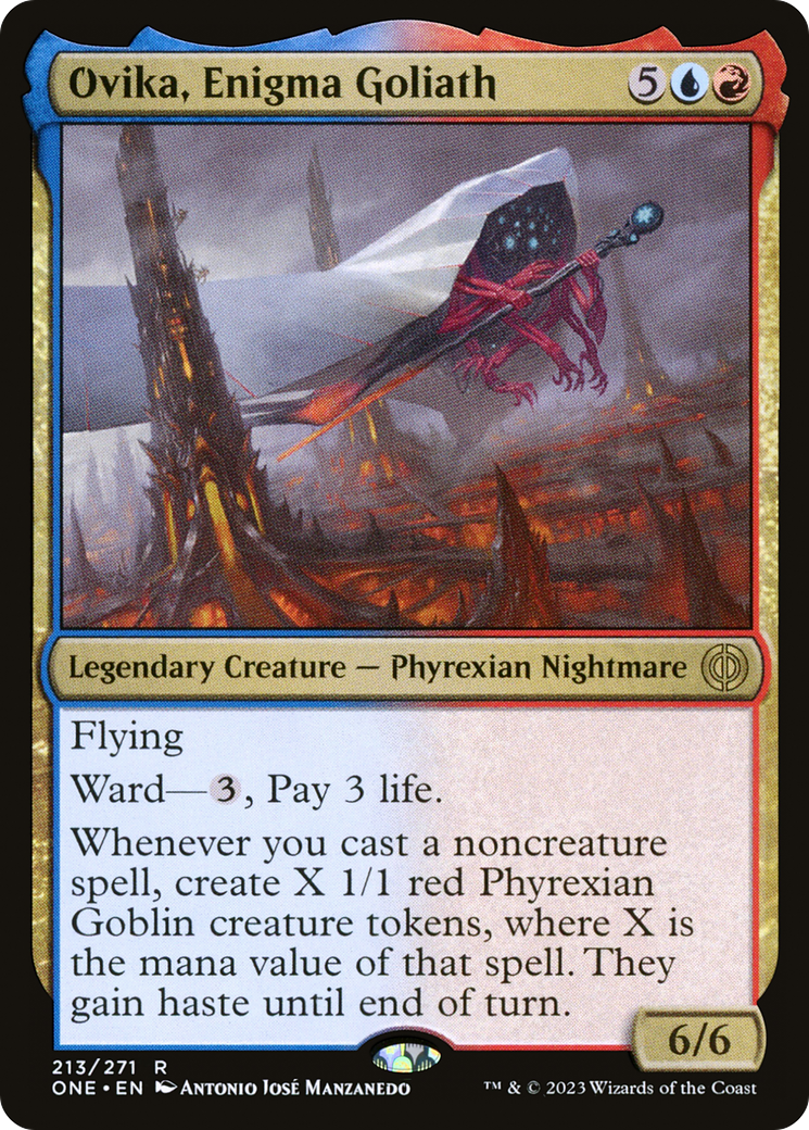 {R} Ovika, Enigma Goliath [Phyrexia: All Will Be One][ONE 213]