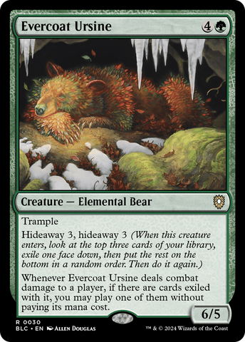 {R} Evercoat Ursine [Bloomburrow Commander][BLC 030]