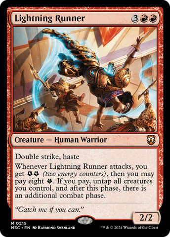 {R} Lightning Runner (Ripple Foil) [Modern Horizons 3 Commander][RPF M3C 215]