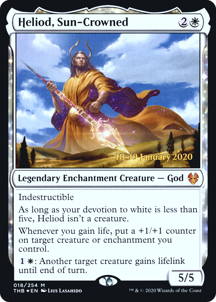 {R} Heliod, Sun-Crowned [Theros Beyond Death Prerelease Promos][PR THB 018]