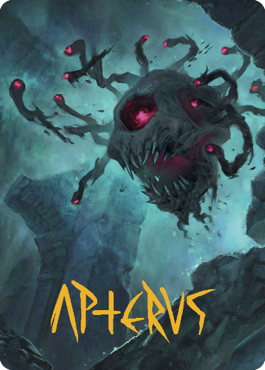 {A} Ghastly Death Tyrant Art Card (Gold-Stamped Signature) [Commander Legends: Battle for Baldur's Gate Art Series][GS ACLB 011]