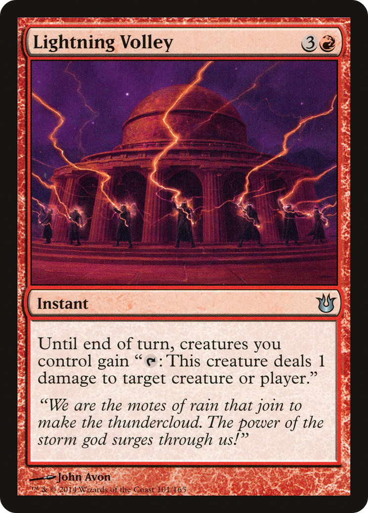{C} Lightning Volley [Born of the Gods][BNG 101]