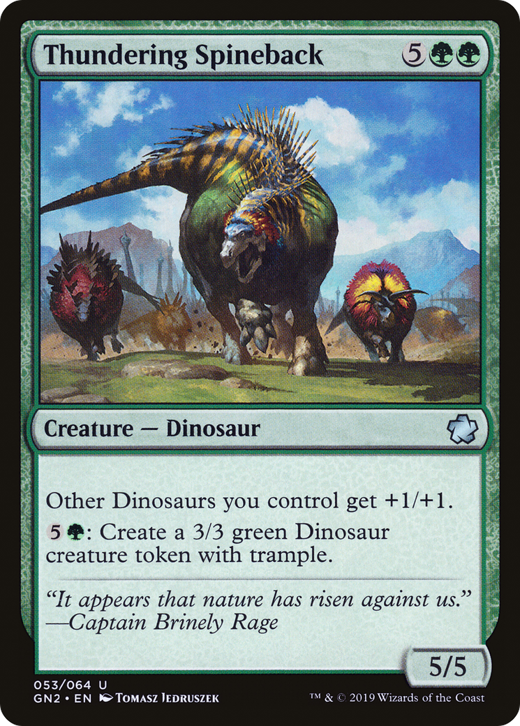 {C} Thundering Spineback [Game Night 2019][GN2 053]