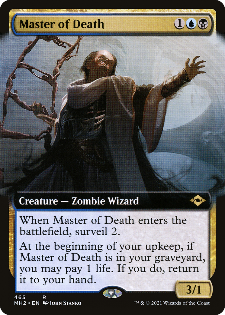 {R} Master of Death (Extended Art): (Extended Art) [Modern Horizons 2] [MH2 465]