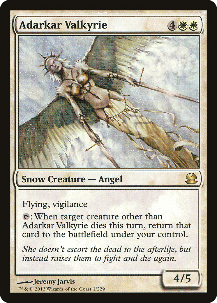 {R} Adarkar Valkyrie [Modern Masters][MMA 001]