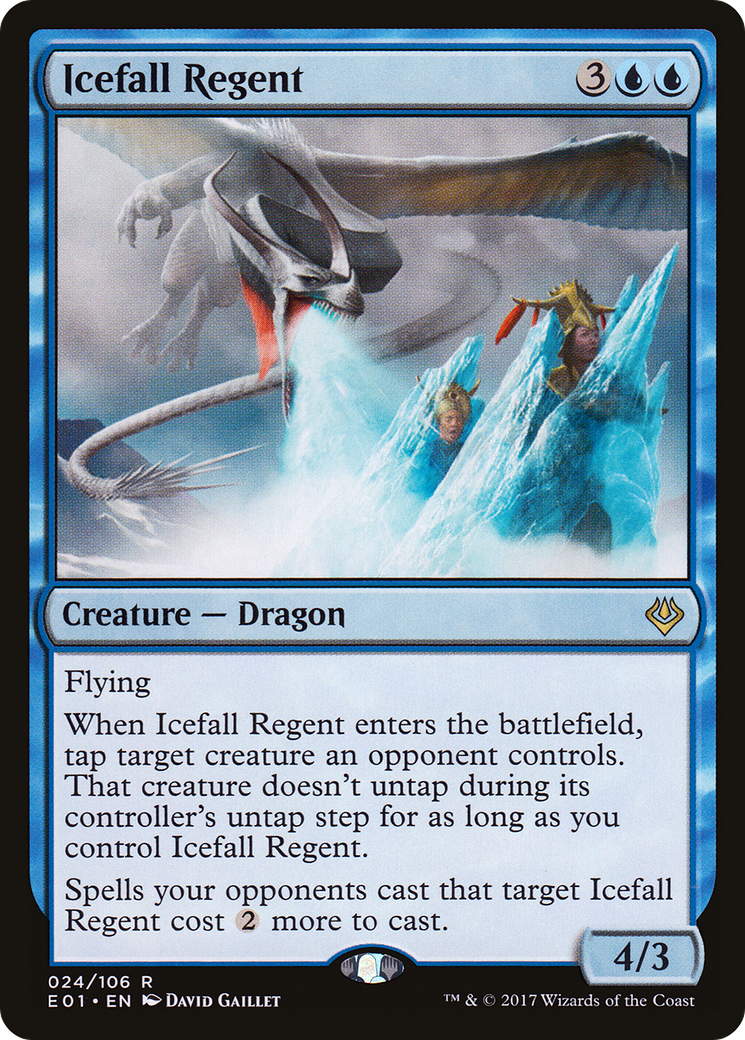 {R} Icefall Regent [Archenemy: Nicol Bolas][E01 024]