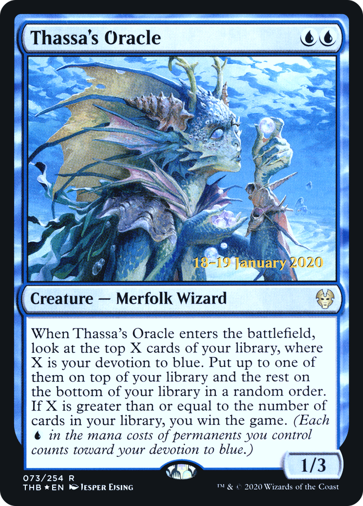 {R} Thassa's Oracle [Theros Beyond Death Prerelease Promos][PR THB 073]