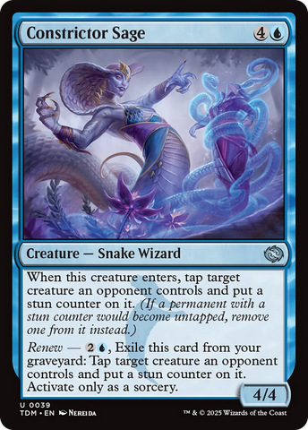 {@C} Constrictor Sage [Tarkir: Dragonstorm][TDM 039]