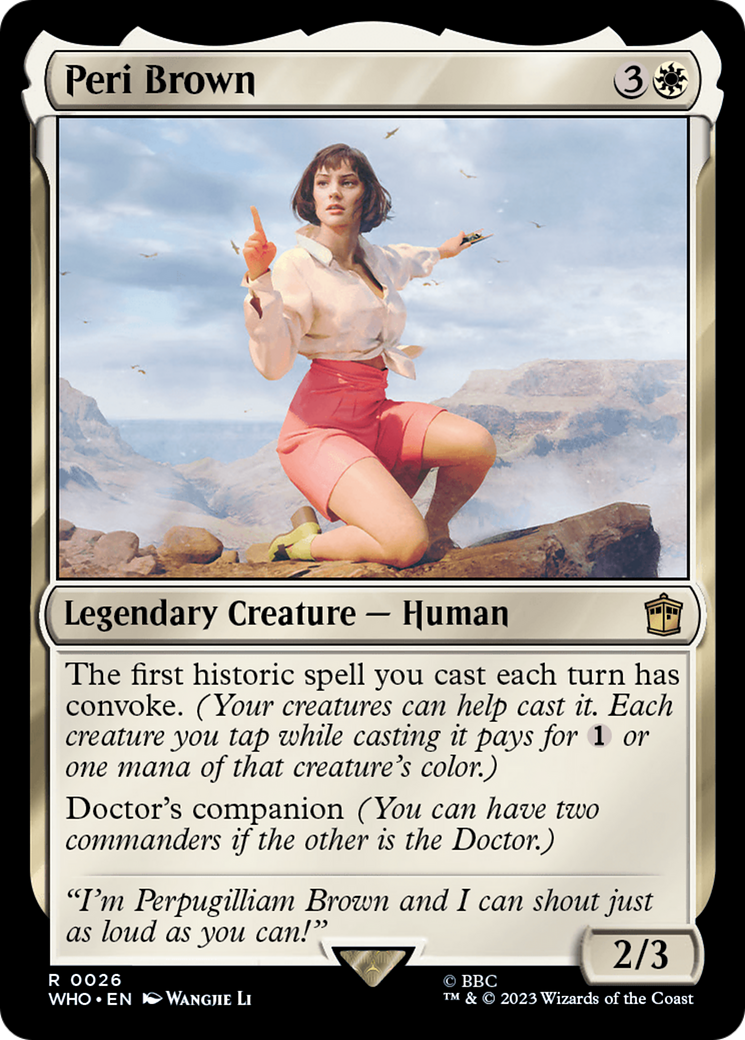 {R} Peri Brown [Doctor Who][WHO 026]