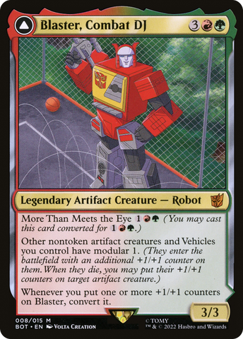 {R} Blaster, Combat DJ // Blaster, Morale Booster [Transformers][BOT 008]
