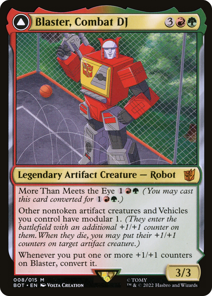 {R} Blaster, Combat DJ // Blaster, Morale Booster [Transformers][BOT 008]