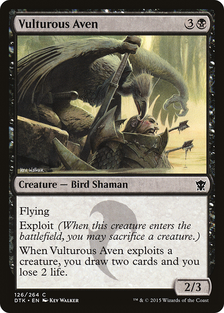 {C} Vulturous Aven [Dragons of Tarkir][DTK 126]