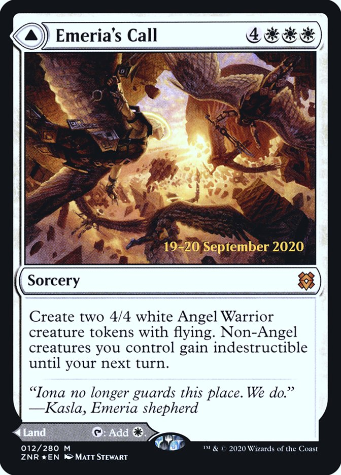 {R} Emeria's Call // Emeria, Shattered Skyclave [Zendikar Rising Prerelease Promos][PR ZNR 012]