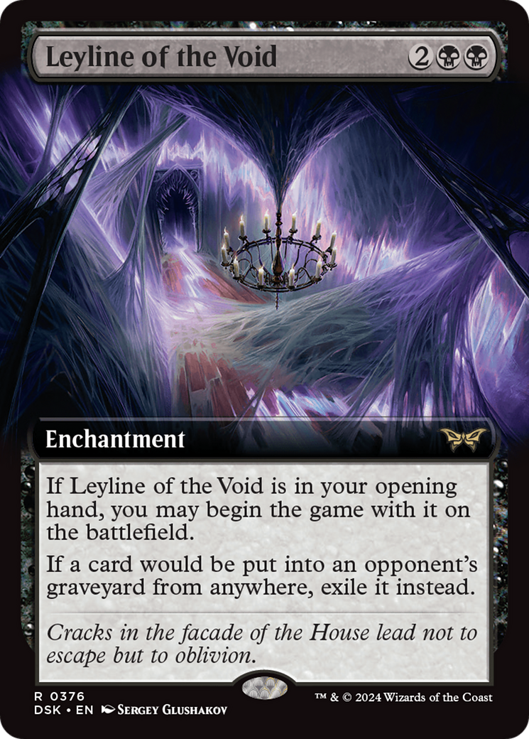 {@R} Leyline of the Void (Extended Art) [Duskmourn: House of Horror][DSK 376]