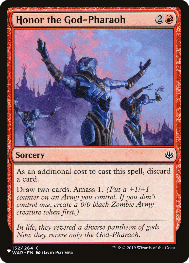 Honor the God-Pharaoh [LIST 132/264]