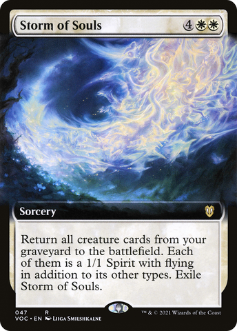 {R} Storm of Souls (Extended Art) [Innistrad: Crimson Vow Commander][VOC 047]
