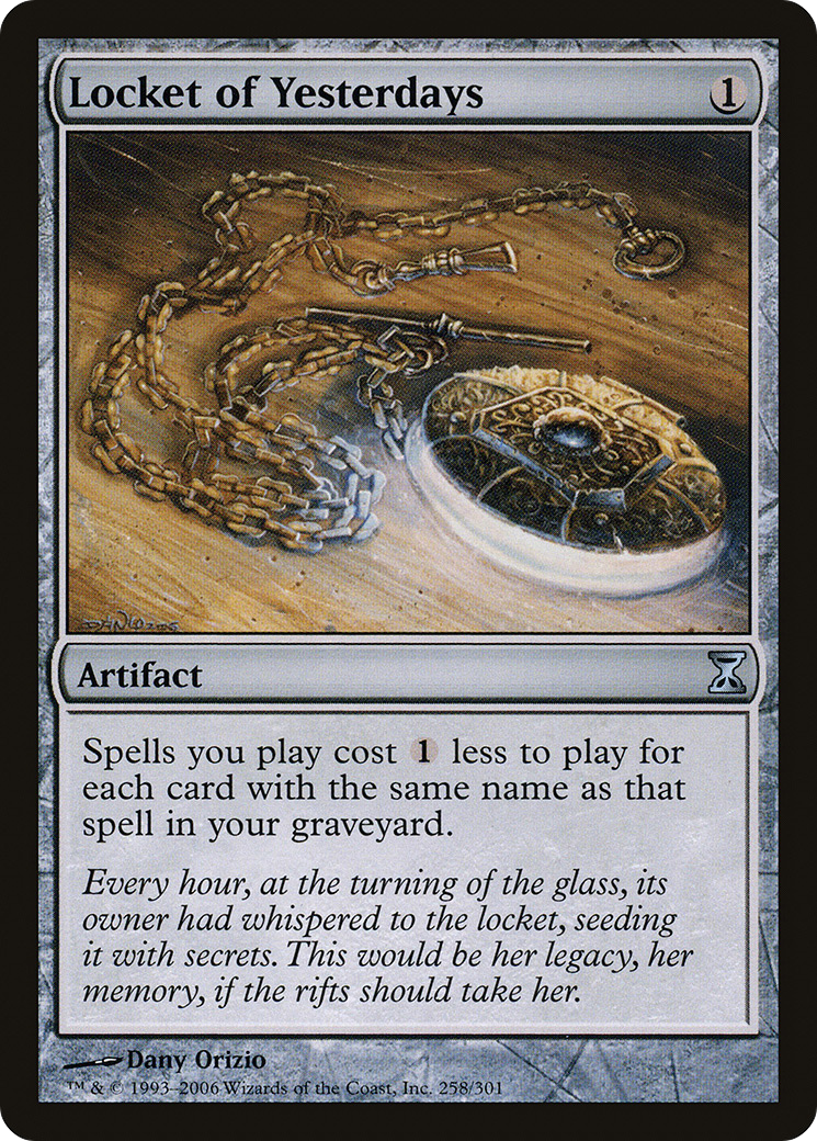 {C} Locket of Yesterdays [Time Spiral][TSP 258]