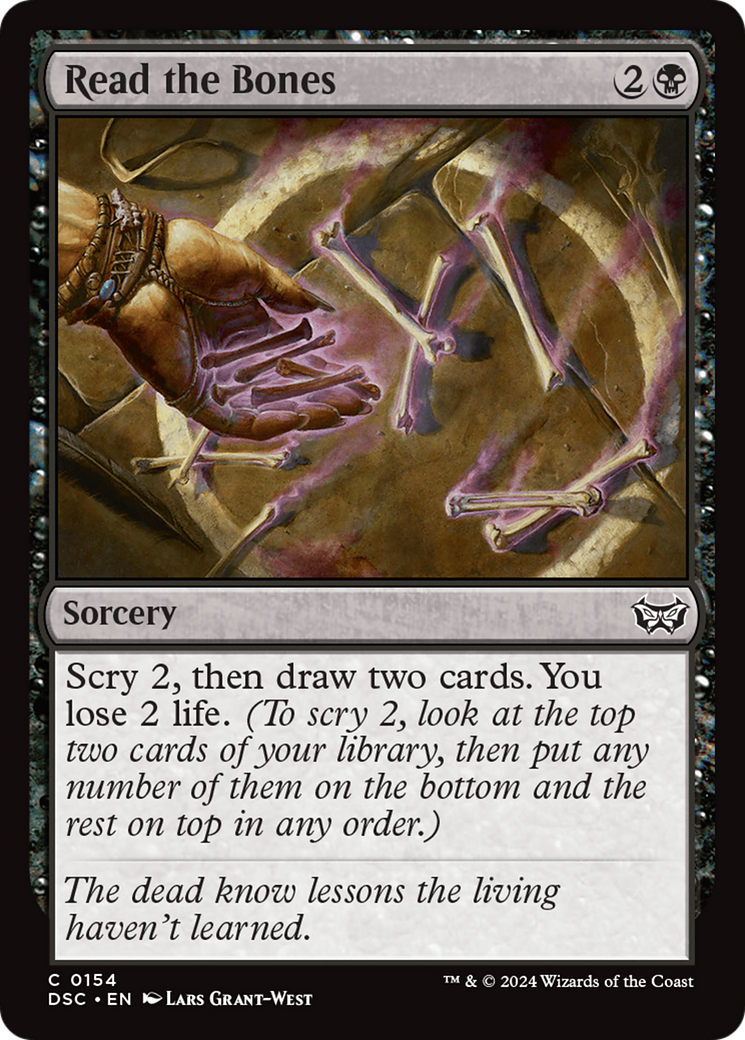 {C} Read the Bones [Duskmourn: House of Horror Commander][DSC 154]