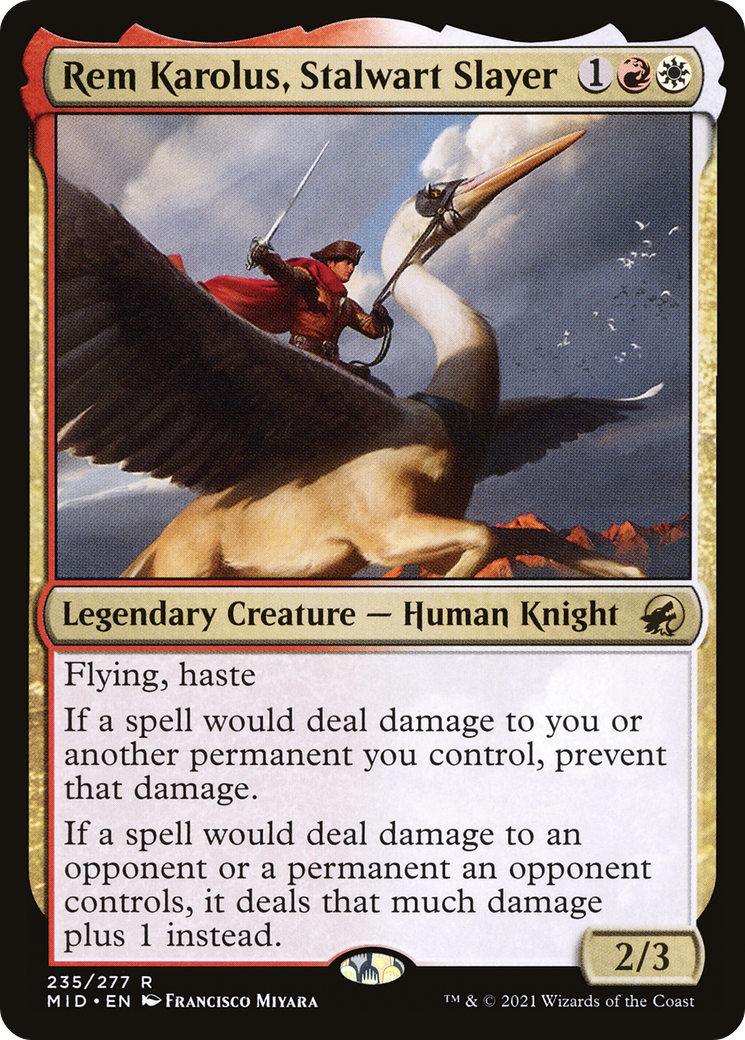 {R} Rem Karolus, Stalwart Slayer [Innistrad: Midnight Hunt][MID 235]