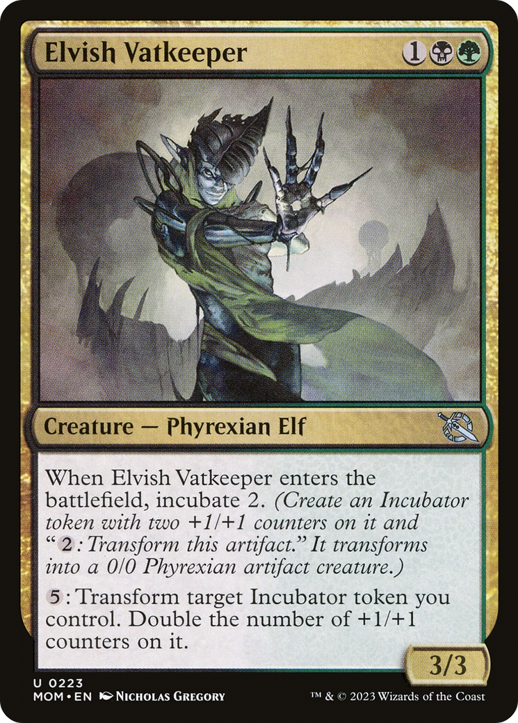 {C} Elvish Vatkeeper [March of the Machine][MOM 223]