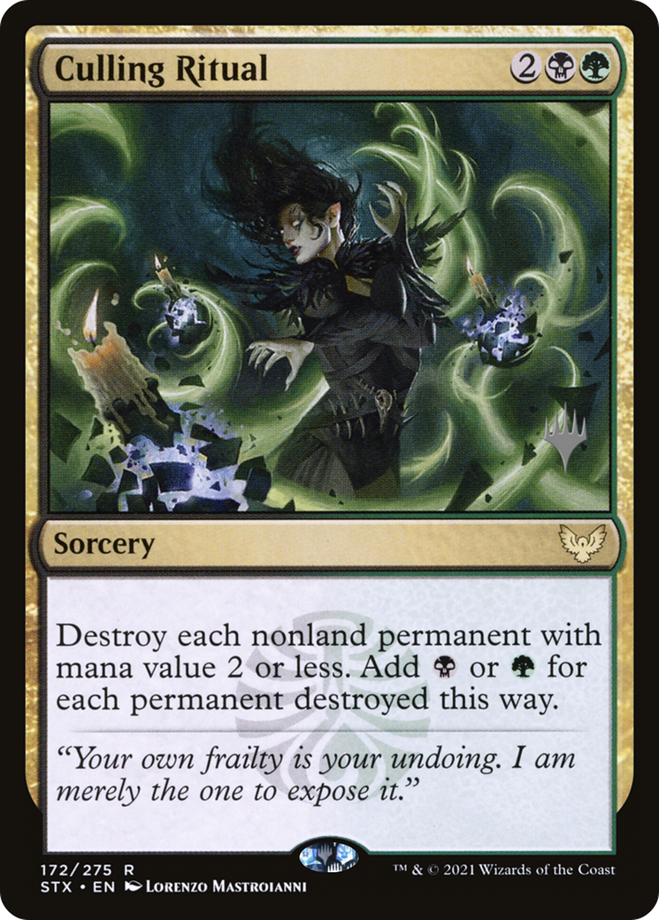 {R} Culling Ritual (Promo Pack) [Strixhaven: School of Mages Promos][PP STX 172]