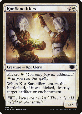 {C} Kor Sanctifiers [Commander 2014][C14 076]