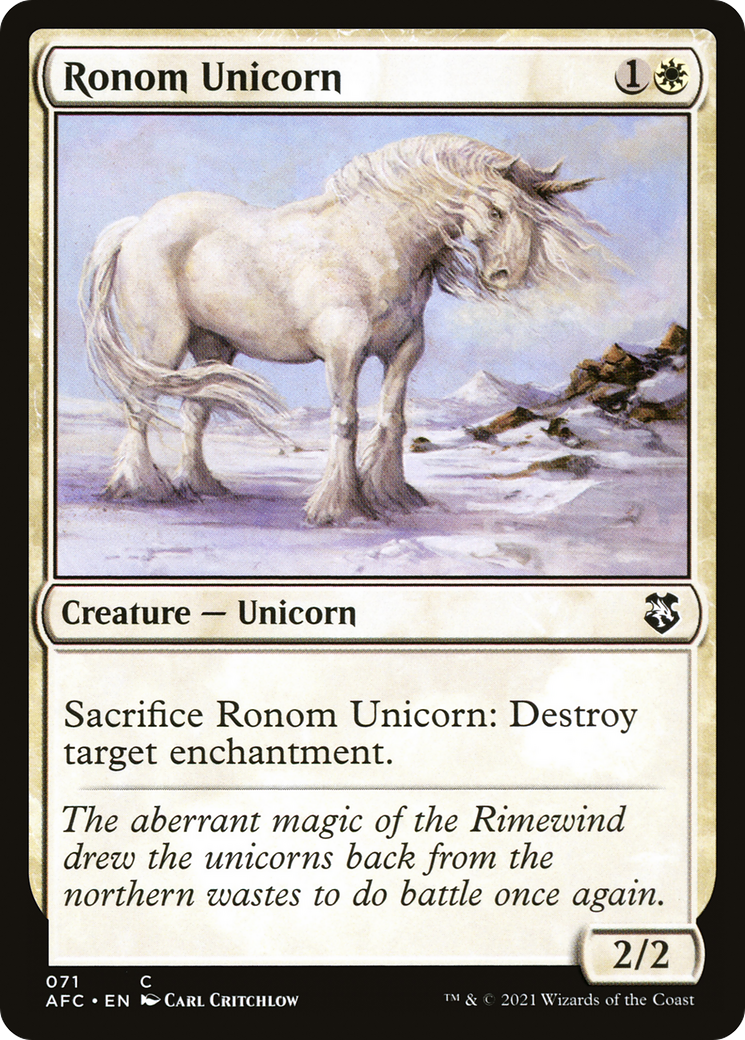 {C} Ronom Unicorn [Dungeons & Dragons: Adventures in the Forgotten Realms Commander][AFC 071]