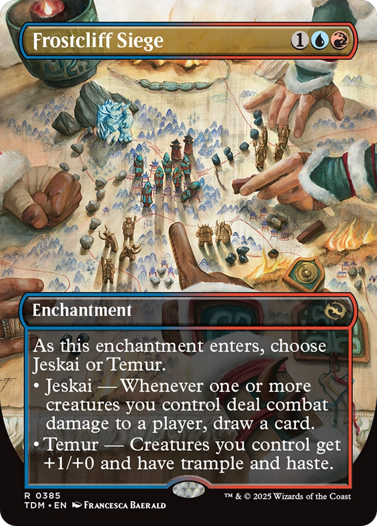 {@R} Frostcliff Siege (Borderless) [Tarkir: Dragonstorm][TDM 385]