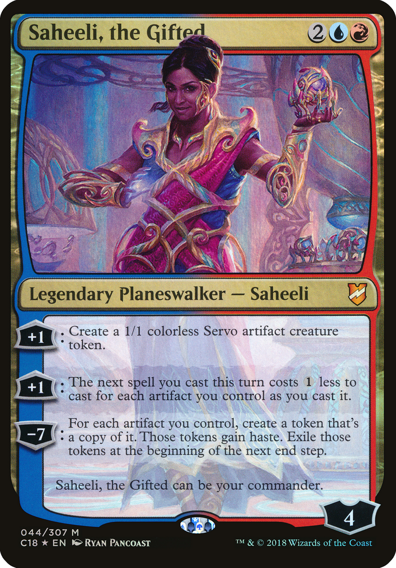 {O} Saheeli, the Gifted (Oversized) [Commander 2018 Oversized][OVR C18 044]