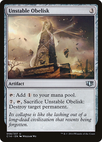 {C} Unstable Obelisk [Commander 2014][C14 058]