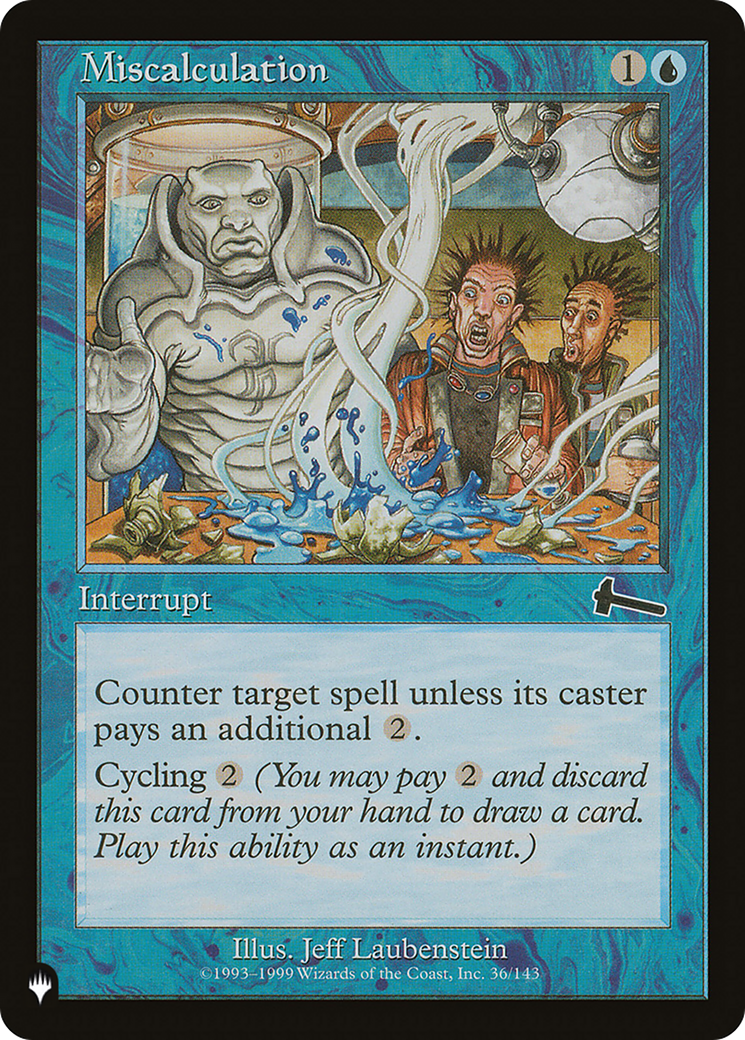 {C} Miscalculation [LIST ULG-36]
