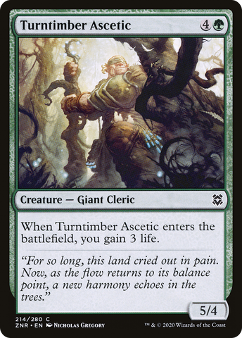 {C} Turntimber Ascetic [Zendikar Rising][ZNR 214]