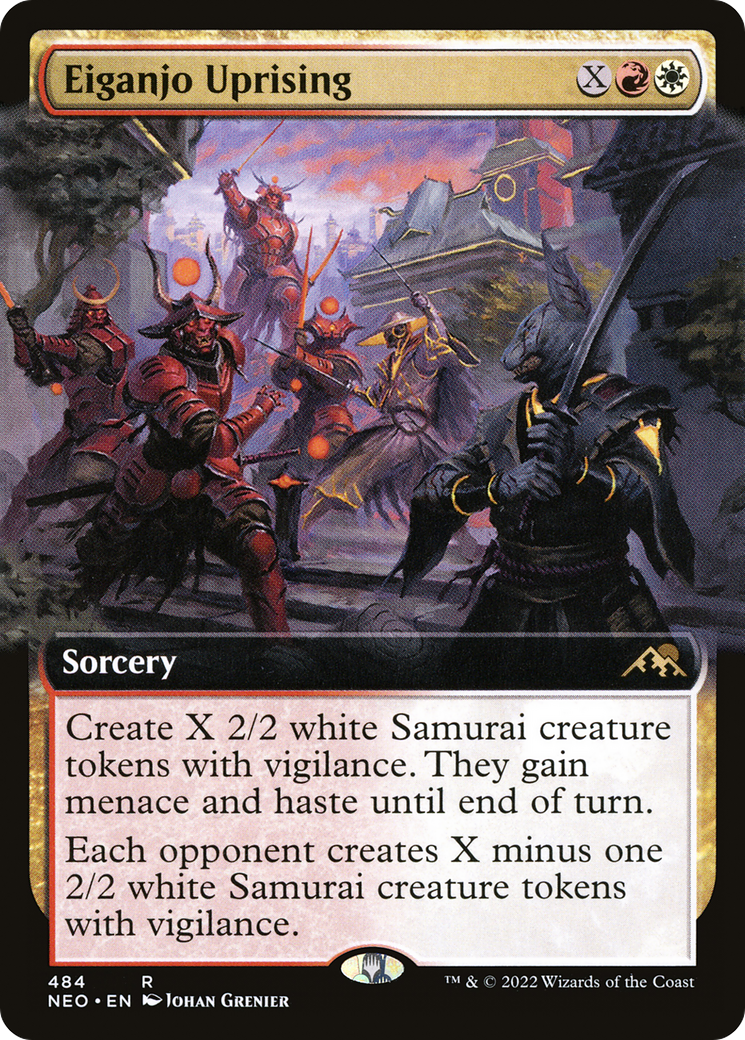 {R} Eiganjo Uprising (Extended Art) [Kamigawa: Neon Dynasty][NEO 484]