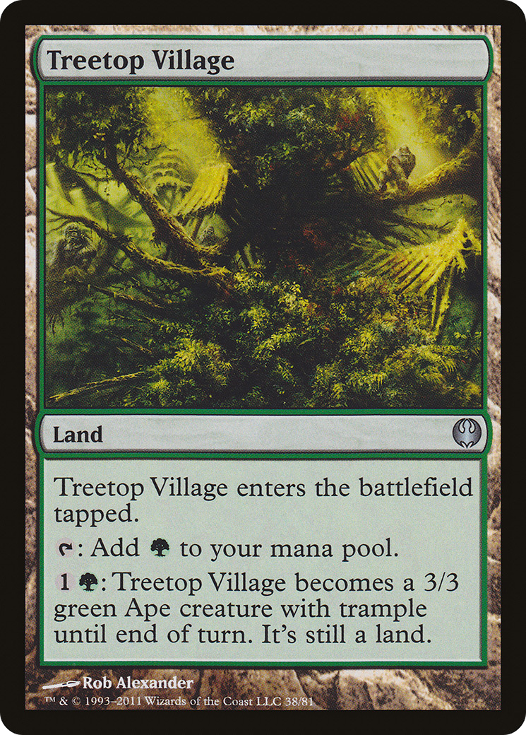{C} Treetop Village [Duel Decks: Knights vs. Dragons][DDG 038]