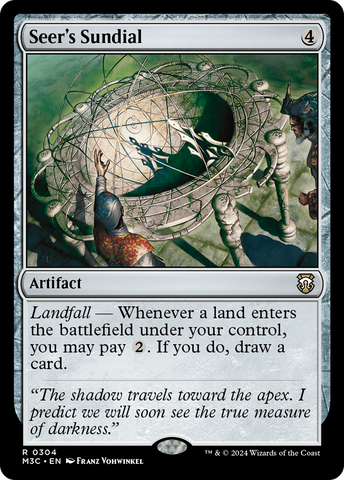 {R} Seer's Sundial (Ripple Foil) [Modern Horizons 3 Commander][RPF M3C 304]