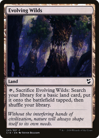 {C} Evolving Wilds [Commander 2018][C18 245]