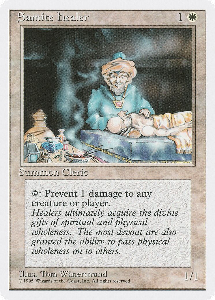 {C} Samite Healer [Fourth Edition][4ED 047]