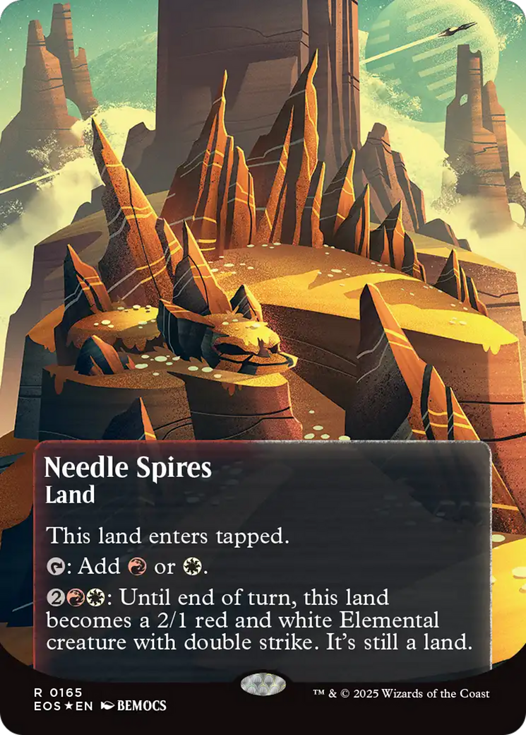 {@@ EOC R} Needle Spires (0165) (Poster) (Galaxy Foil) [Edge of Eternities: Stellar Sights][EOS 165]