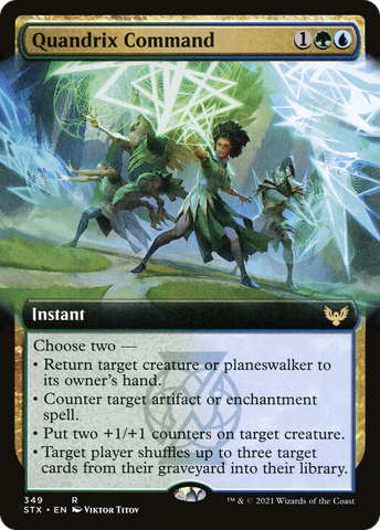 {R} Quandrix Command (Extended Art) [Strixhaven: School of Mages][STX 349]