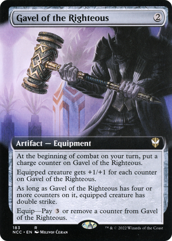 {R} Gavel of the Righteous (Extended Art) [Streets of New Capenna Commander][NCC 183]