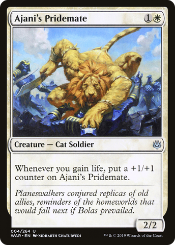{C} Ajani's Pridemate [War of the Spark][WAR 004]