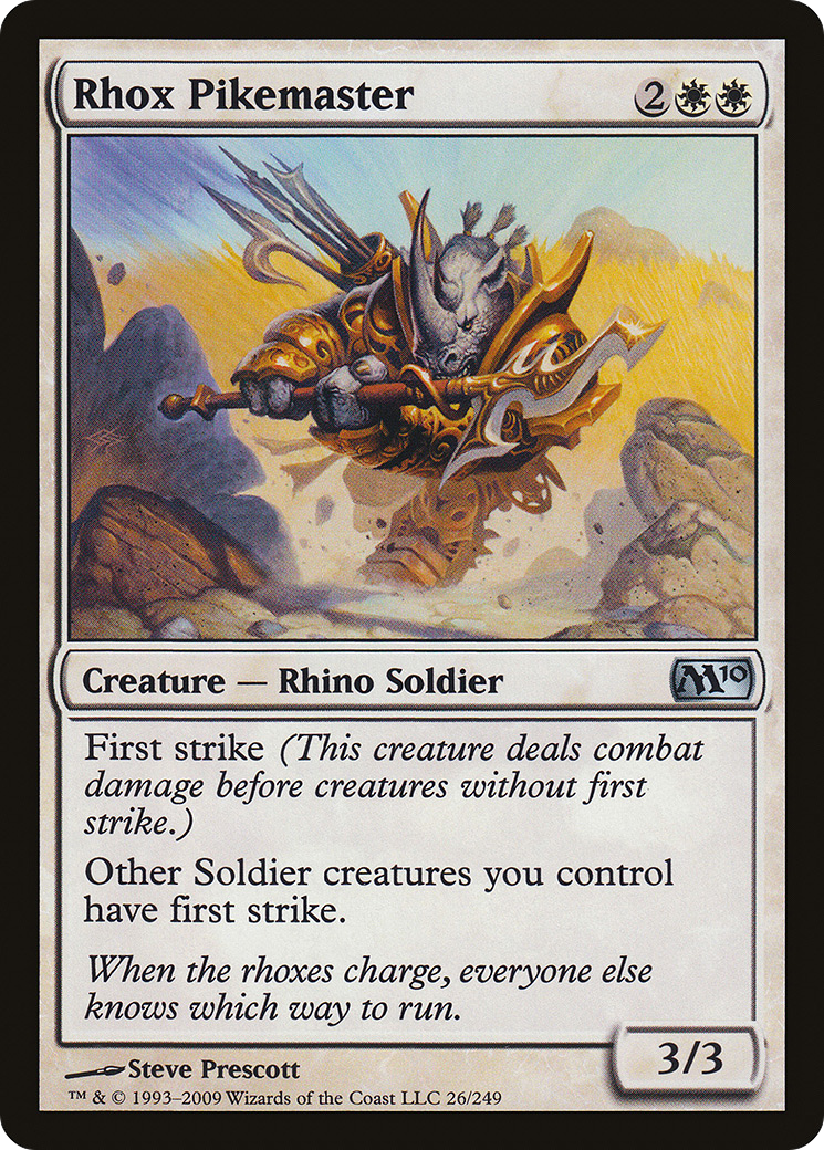 {C} Rhox Pikemaster [Magic 2010][M10 026]