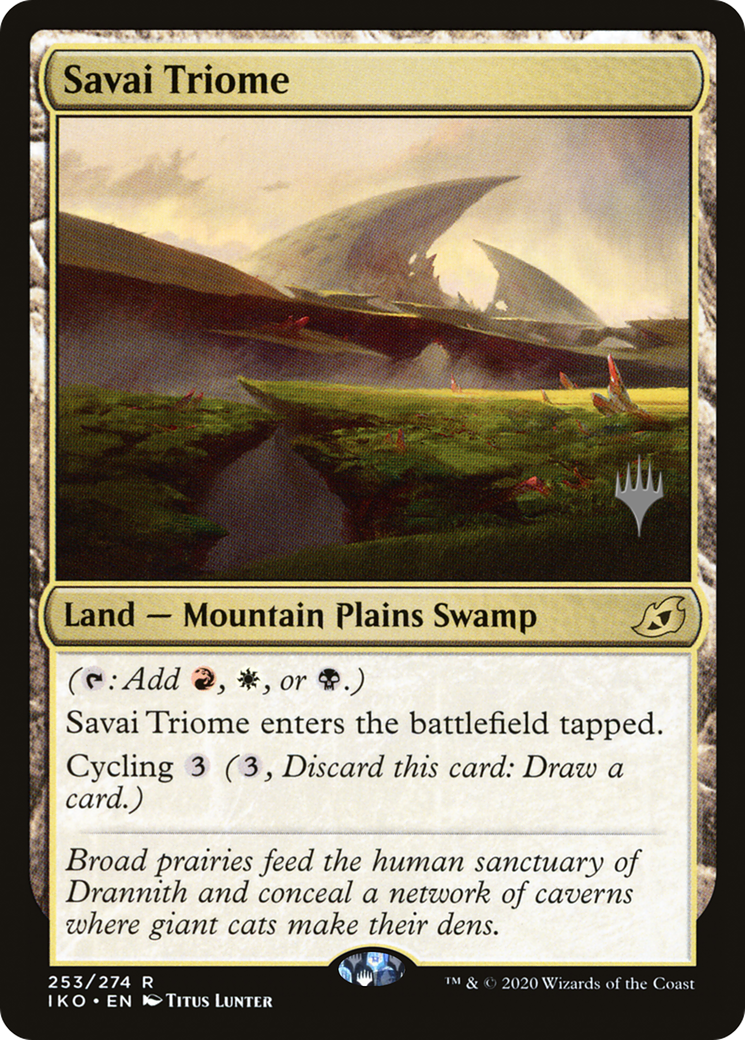{R} Savai Triome (Promo Pack) [Ikoria: Lair of Behemoths Promos][PP IKO 253] - Misty Mountain Games