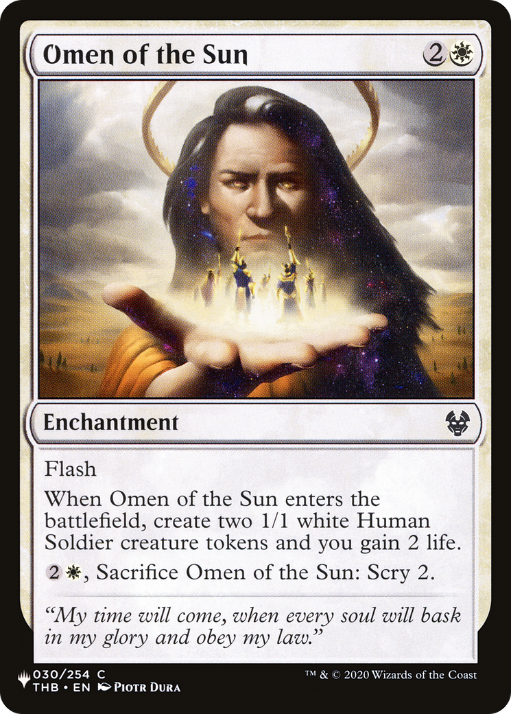 Omen of the Sun [LIST THB-30]