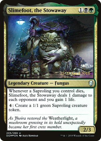 {C} Slimefoot, the Stowaway [Dominaria Prerelease Promos][PR DOM 205]