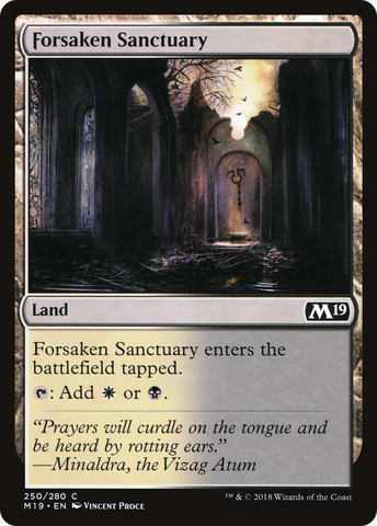 {C} Forsaken Sanctuary [Core Set 2019][M19 250]