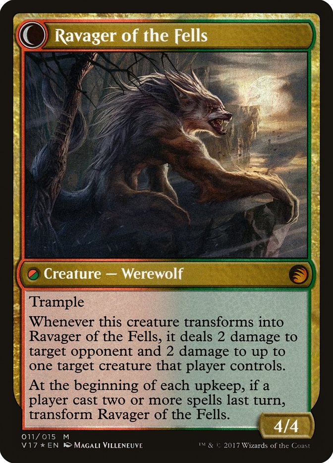 {R} Huntmaster of the Fells // Ravager of the Fells [From the Vault: Transform][V17 011] - Misty Mountain Games